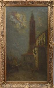 [Gezicht op Chioggia bij maanlicht]