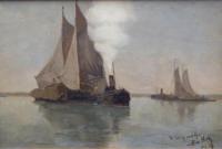 [Het binnenbrengen van een schip op de Merwede]