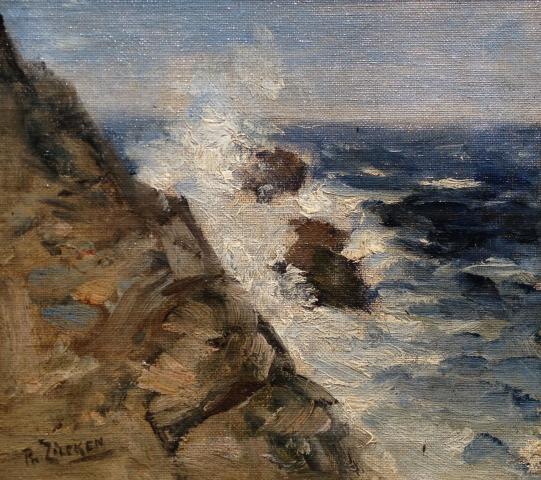 [Rotsachtige kust bij Villefranche-sur-Mer]