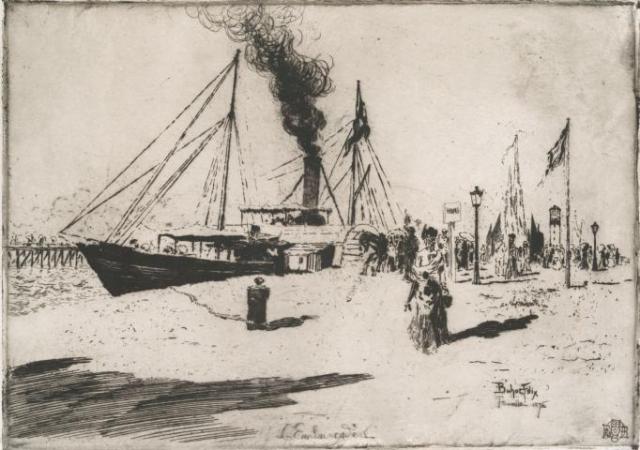 [Embarcadere  Trouville (Werf in Trouville) 1877]