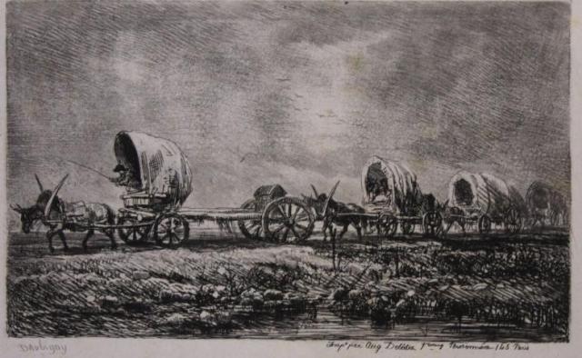 [Les Charrettes de Roulage, Souvenir de Morvan (1850)]