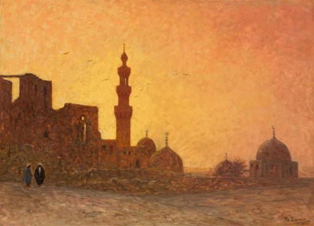 [Avond in Cairo (ca. 1912-1913)]