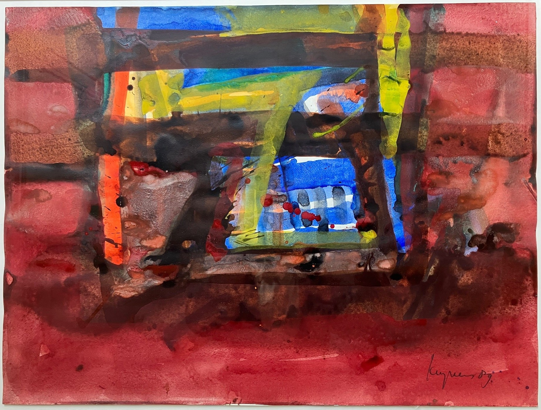 Schilderkunst Zonder Titel. Uit de serie 'Chartres' 1989.