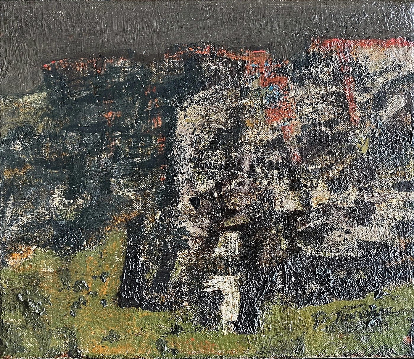 Schilderkunst Abstract landschap