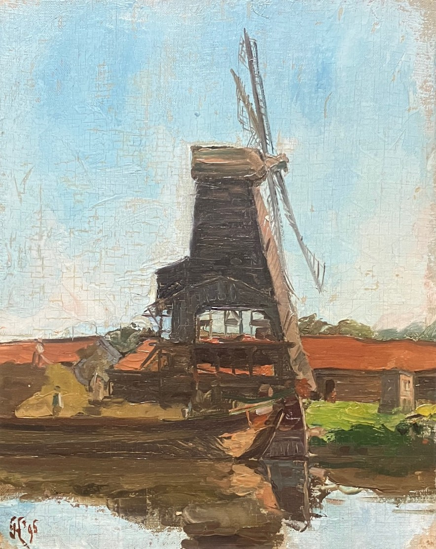 Schilderkunst Houtzaagmolen (Zaanstreek)