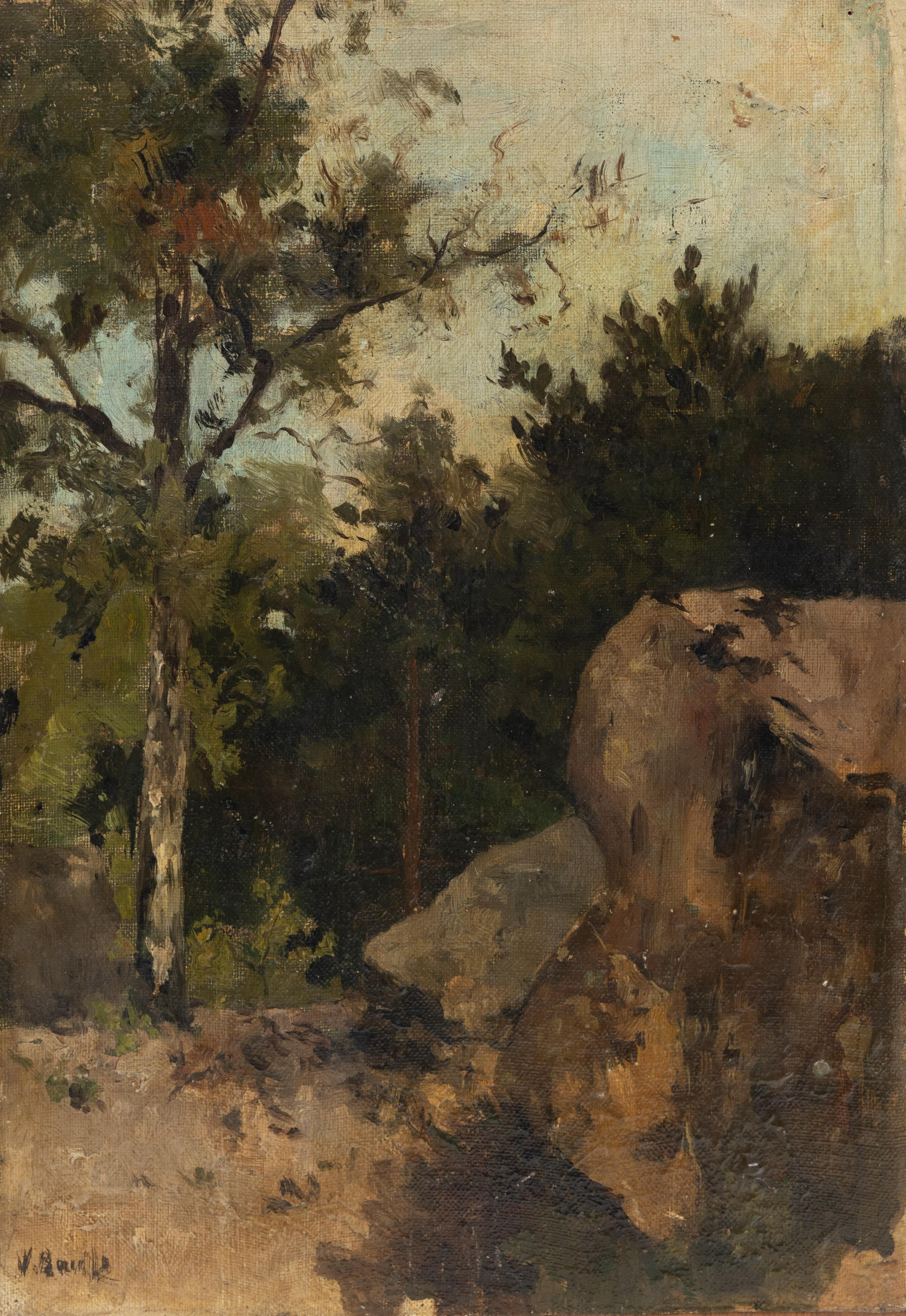 Buitenstudie in Fontainebleau