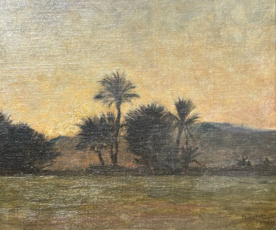Schilderkunst Avond in Biskra