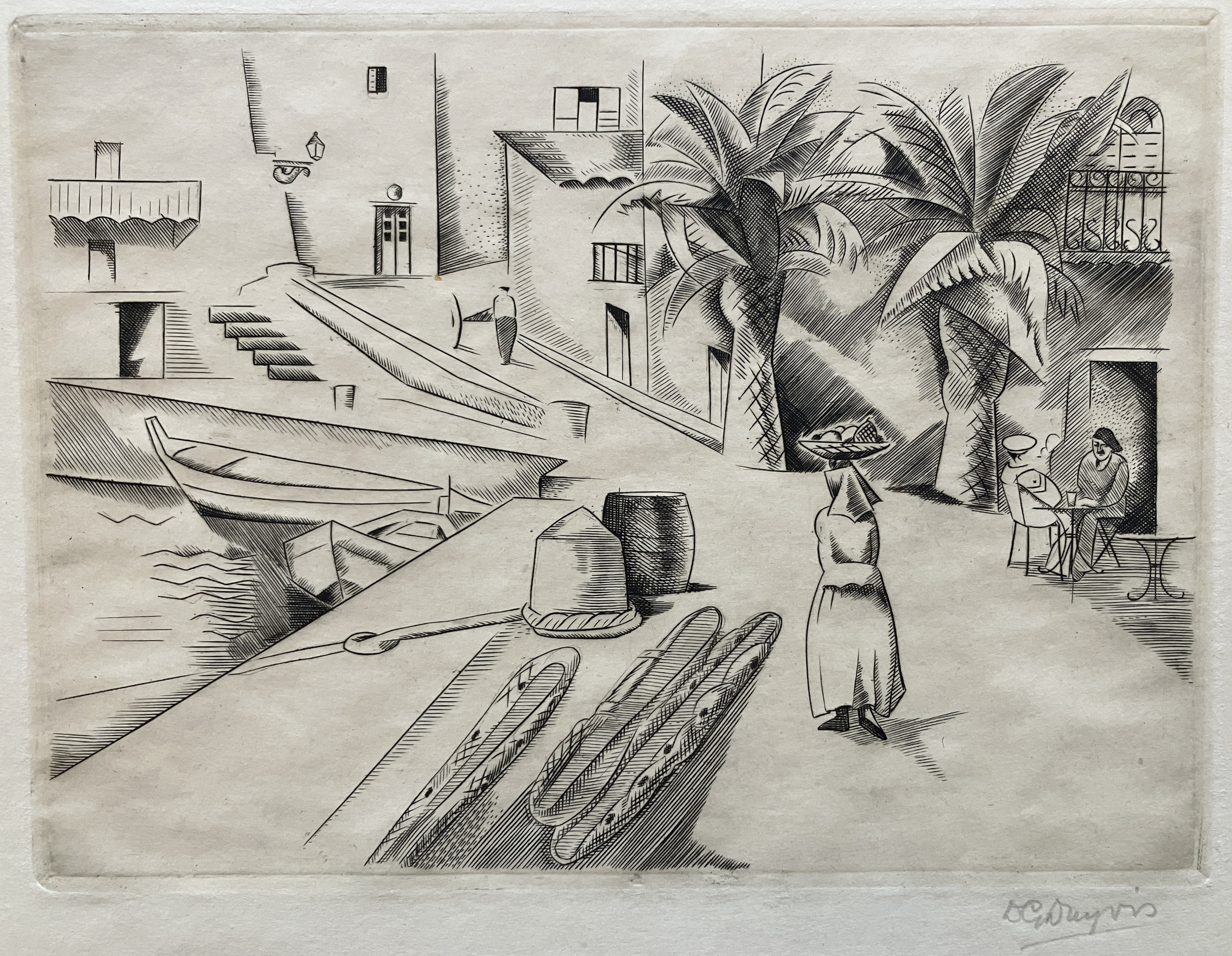 Grafiek De haven van Calvi