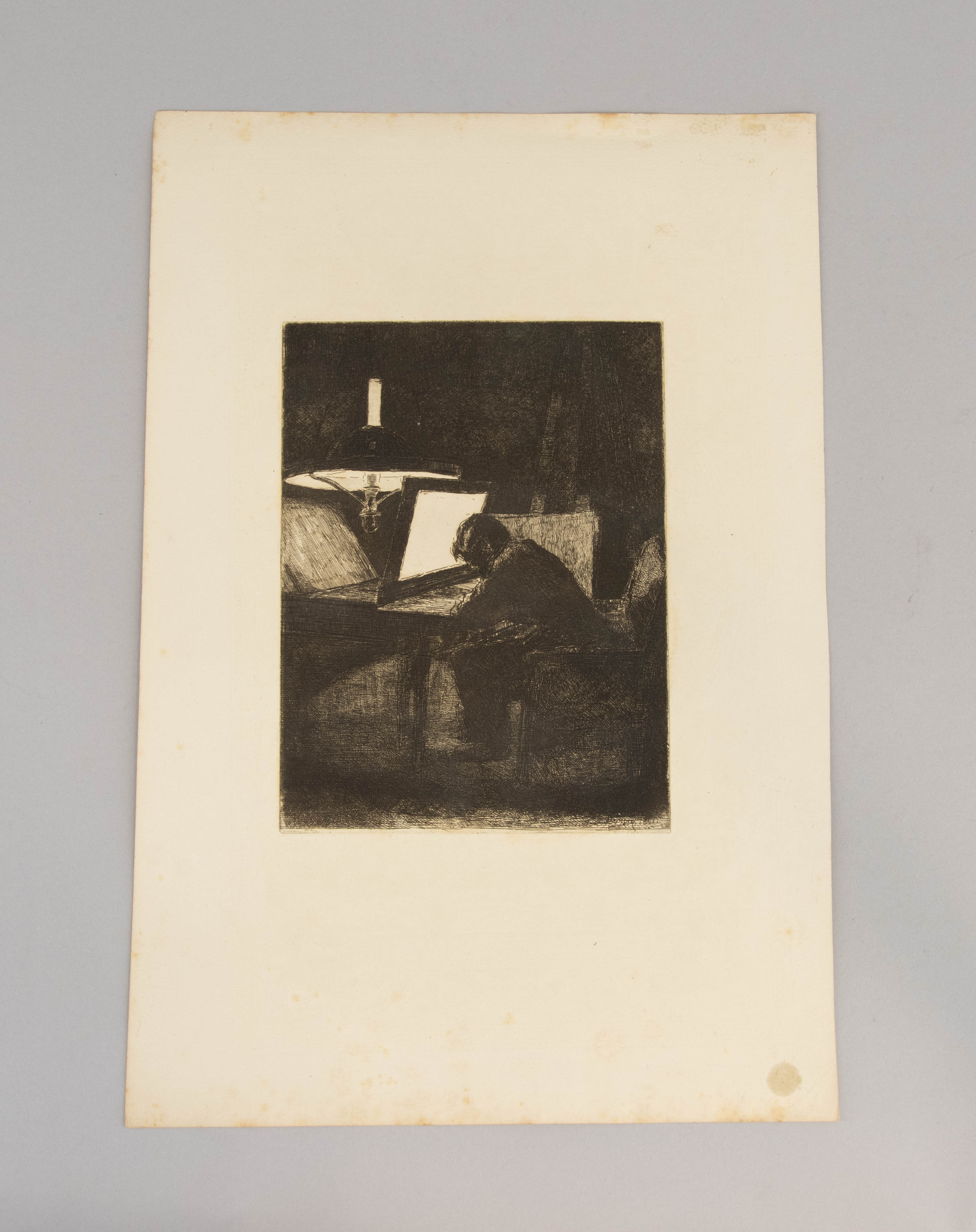 Le Graveur, effet de lampe 2