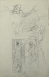 [Schetsvel (Diverse voorstudies van caricaturen voor Simplicissimus)]