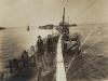 [Visiting a pier in wartime]